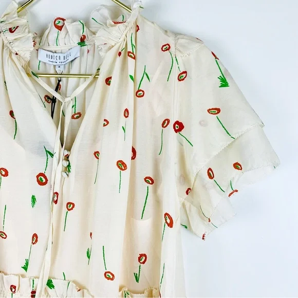 New Hunter Bell Merritt Dress Abstract Floral - Picture 8 of 10